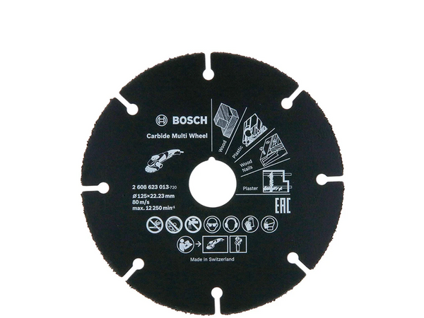 DISCO DE CORTE MULTIMATERIAL PARA ESMERILHADEIRA 125MM 2608623013 BOSCH