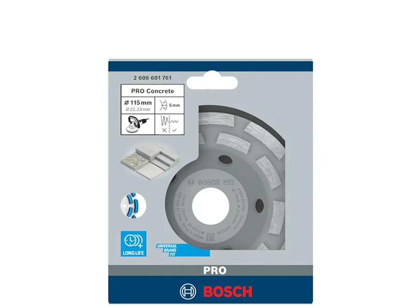 PRATO DIAMANTADO PRO CONCRETO SEGUIMENTADO 115X22.23MM 2608601761 BOSCH
