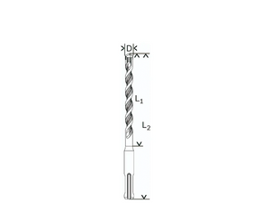 BROCA SDS PLUS PARA CONCRETO 18X460MM 2608680289 BOSCH