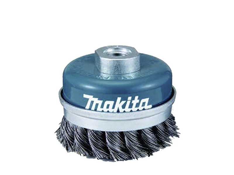 ESCOVA AÇO TORCIDA TIPO COPO 60MM COM ROSCA D-55217 MAKITA