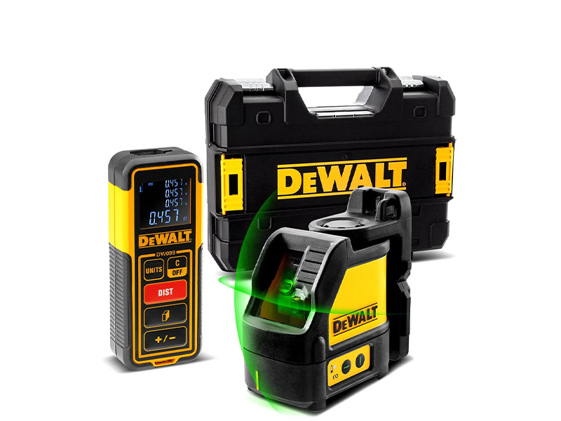 KIT NIVEL 30M + TRENA LASER  + CAIXA TSTAK DW0889CG-XJ DEWALT