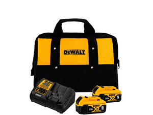 KIT 2 BATERIAS + CARREGADOR + BOLSA 20V DCB205C2K DEWALT