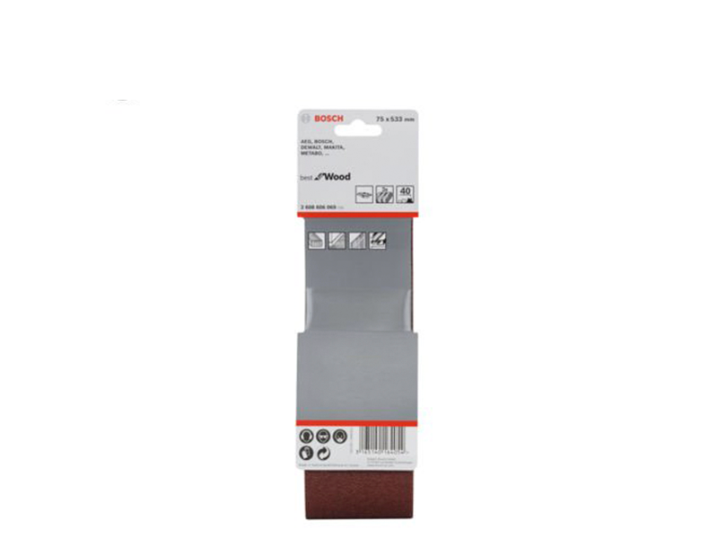 CINTA DE LIXA GRÃO 40 COM 3 UNIDADES 2608606069 BOSCH