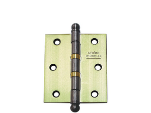 DOBRADIÇA AÇO 3.1/2" X 3" FLO COM ANEL 620408 UNIÃO MUNDIAL