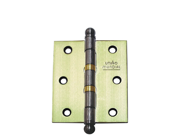 DOBRADIÇA AÇO 3.1/2" X 3" FLO COM ANEL 620408 UNIÃO MUNDIAL