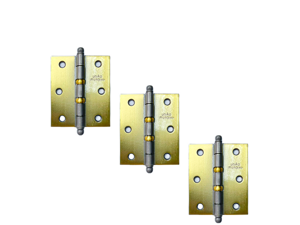 DOBRADIÇA 3" X 2.1/2" FLO 620108 UNIÃO MUNDIAL