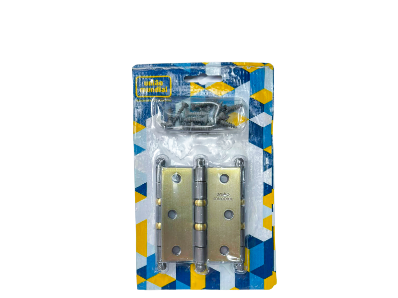 DOBRADIÇA 3" X 2.1/2" FLO 620108 UNIÃO MUNDIAL