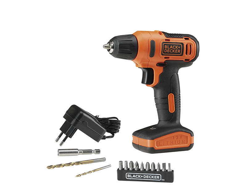 PARAFUSADEIRA/FURADEIRA 12V COM 13 ACESSÓRIOS LD12S-BR BLACK&DECKER