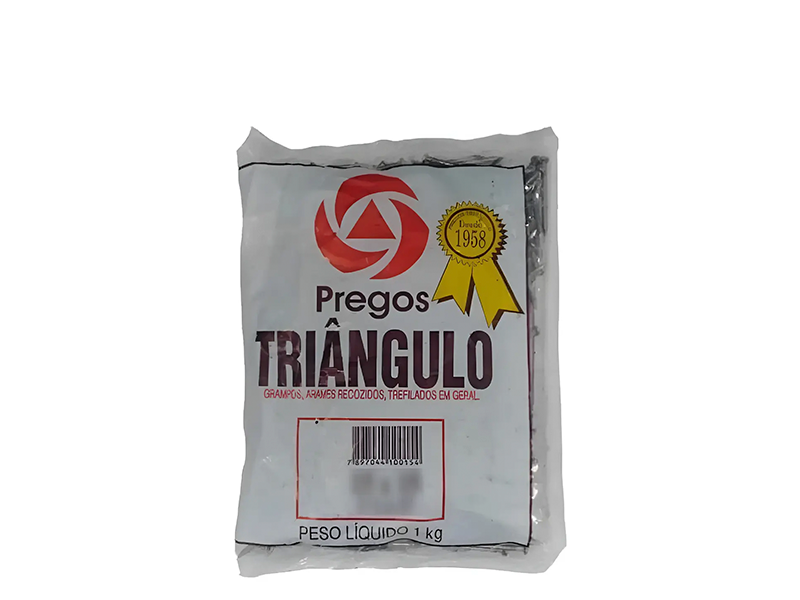 PREGO SEM CABEÇA 10X10 PACOTE 1KG TRIANGULO
