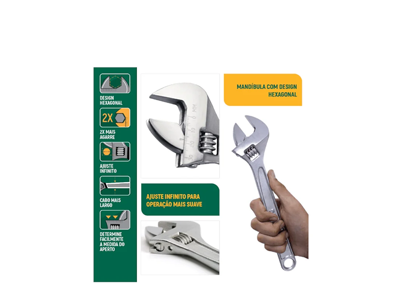 CHAVE AJUSTÁVEL 12" ST47205SC SATA