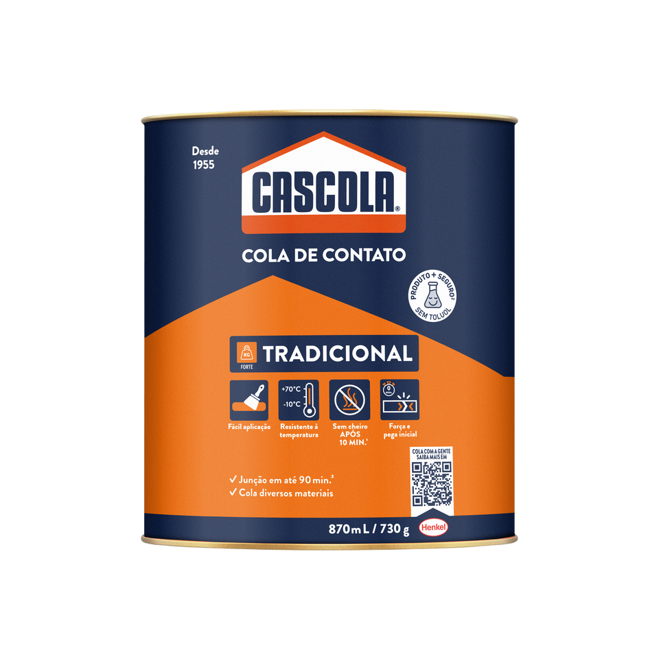 COLA CASCOLA 730GR SEM TOLUOL