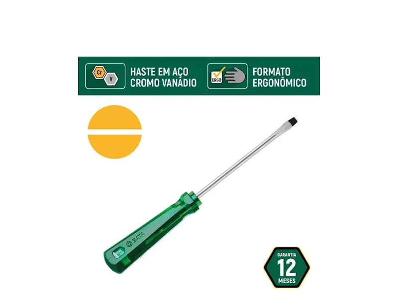 JOGO DE CHAVE FENDA/PHILLIPS COM 6 PEÇAS ST08044L SATA