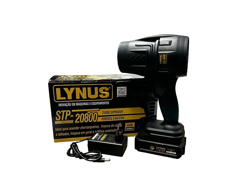 SOPRADOR PORTÁTIL TURBO A BATERIA 20V STP-20800 5213.0 LYNUS