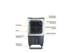 CLIMATIZADOR DE AR 70L 4 EM 1 BCL70 220V BRITÂNIA