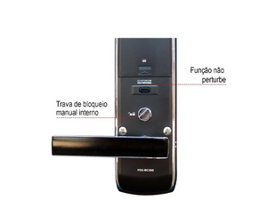 FECHADURA DIGITAL DE EMBUTIR PADO FDE-BC200 EP TOUCH SCREEN
