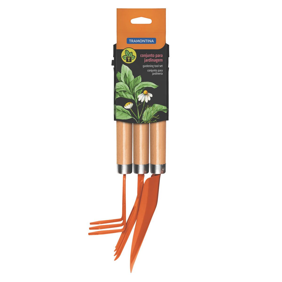 CONJUNTO PARA JARDINAGEM COM 3 PEÇAS 78100801 TRAMONTINA