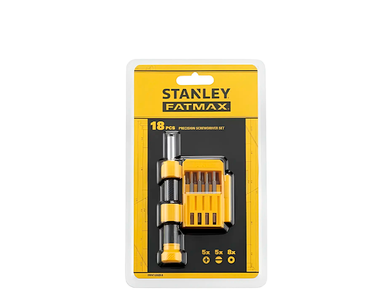 JOGO DE CHAVES DE PRECISÃO BIT FMHT60089-LA COM 18 PEÇAS STANLEY