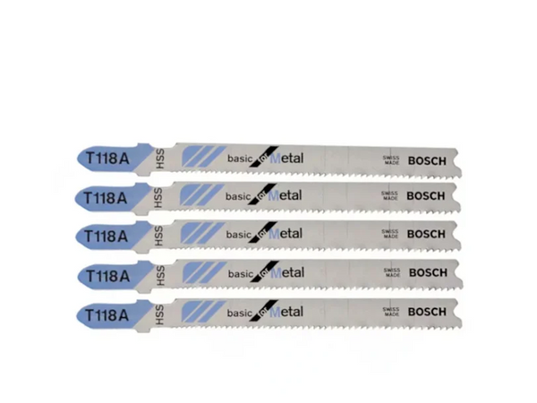 LÂMINA DE SERRA TICO-TICO METAL 67MM 5 PEÇAS T118A 2608668145 BOSCH