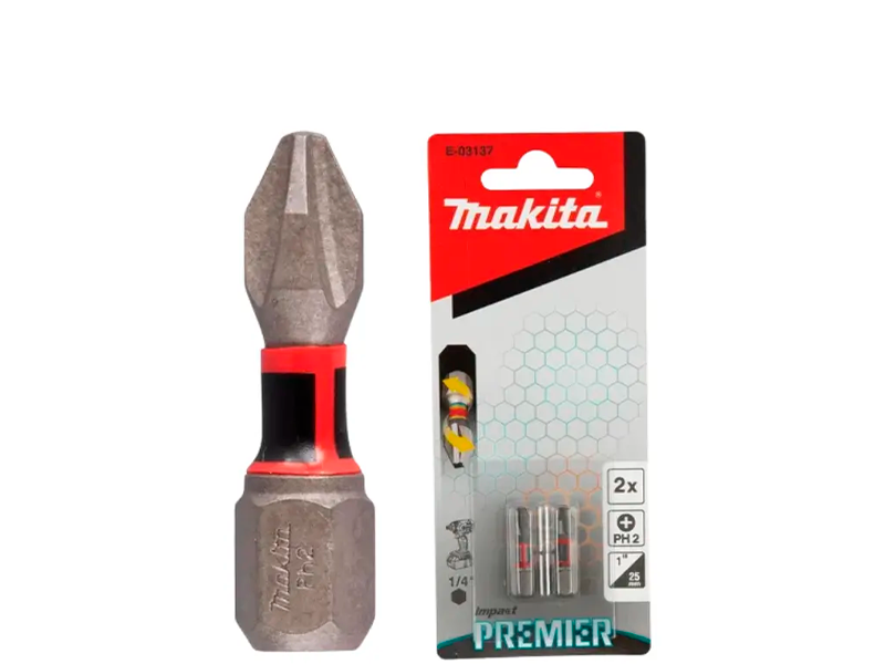 BIT DE TORÇÃO PH2 25MM E-03137 COM 2 PEÇAS MAKITA