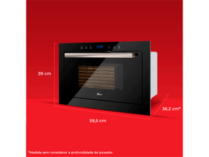 FORNO MICRO-ONDAS DE EMBUTIR 25 LITROS INOX 39070(108541) FISCHER