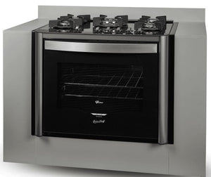 FOGÃO DE EMBUTIR FISCHER 5Q TRIPLA CHAMA GRAN CHEFF COM GRILL MESA DE VIDRO 28550.65541