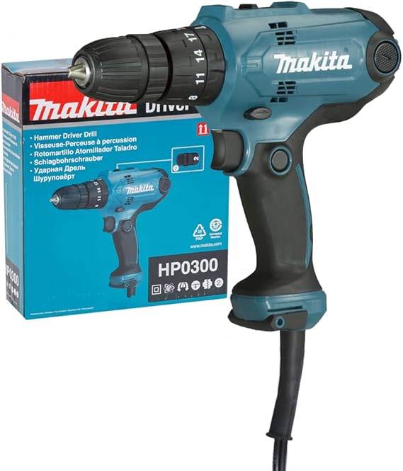 PARAFUSADEIRA / FURADEIRA IMPACTO 3/8" HP0300 220W 220V MAKITA