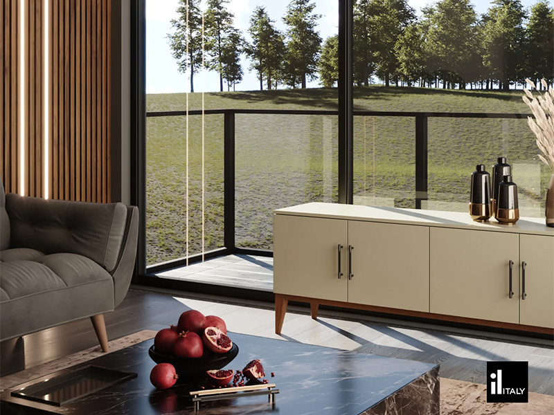 PUXADOR ZIGRINATO IL1580 DOURADO 224MM ITALY LINE