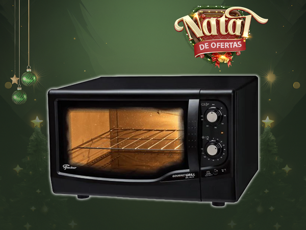 FORNO ELÉTRICO GOURMET GRILL 44L 1.775W PRETO 9741(79186) 220V FISCHER