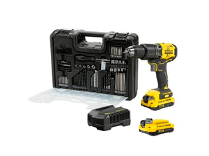 KIT PARAFUSADEIRA/FURADEIRA 20V COM 100 PEÇAS SBD715C2KA-BR STANLEY