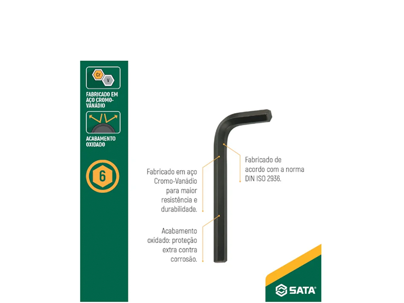 CHAVE HEXAGONAL CURTA 3MM ST84309L SATA