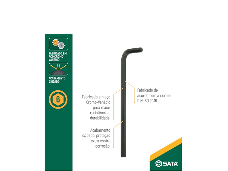 CHAVE HEXAGONAL LONGA 7/32" ST84603L SATA