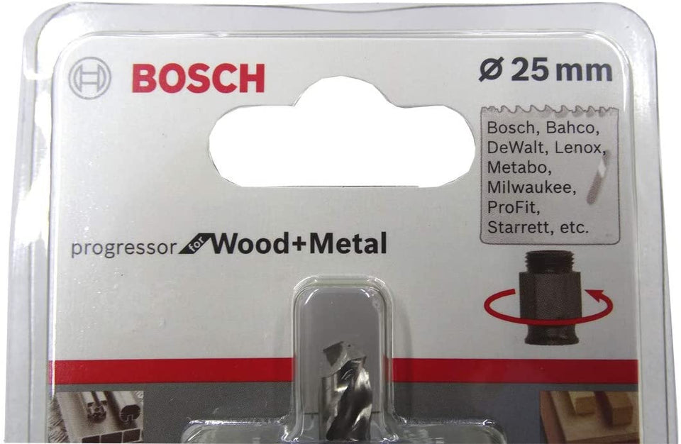 KIT SERRA COPO PROGRESSOR FOR WOOD+METAL 25MM 2608594297 BOSCH