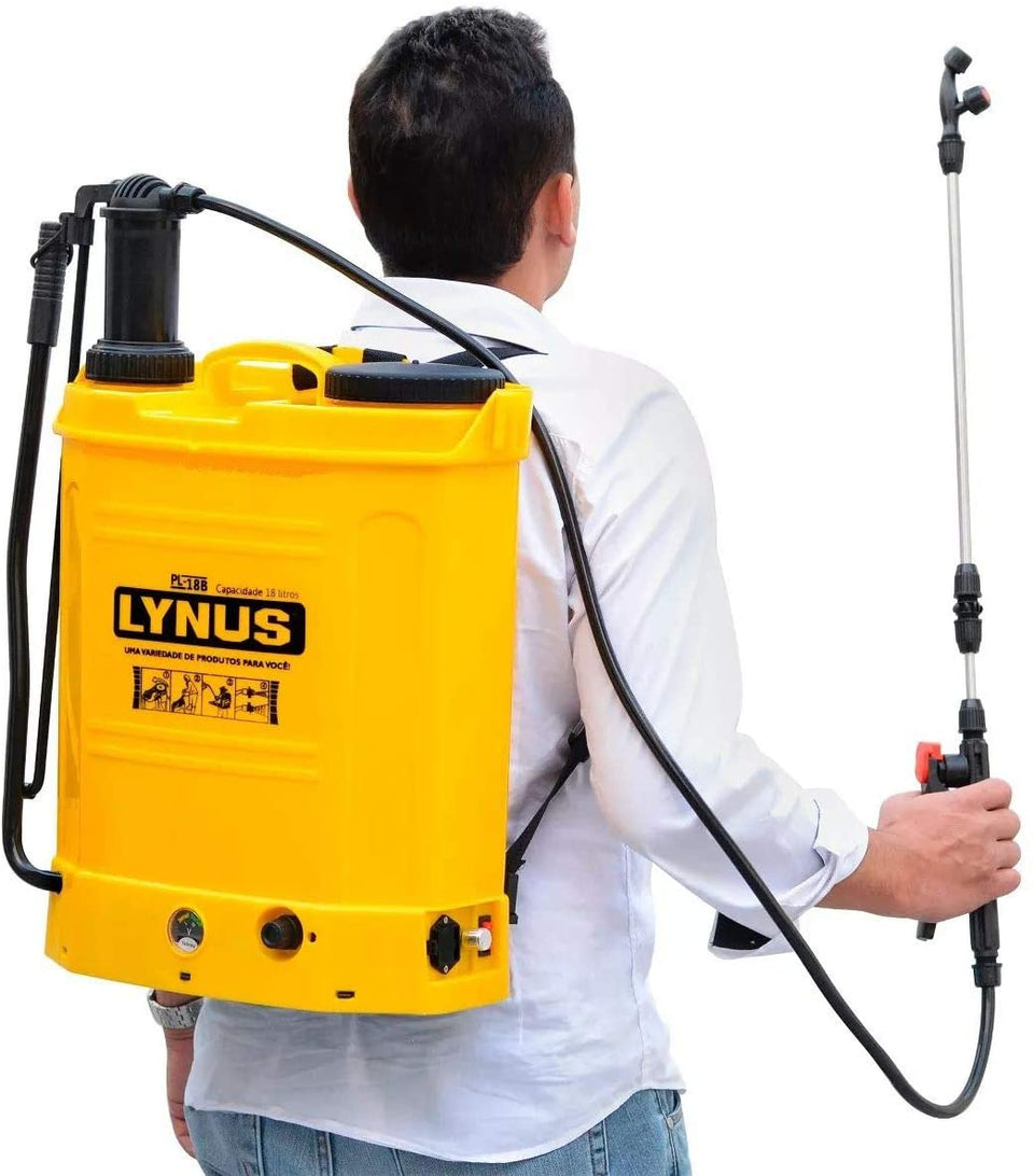 PULVERIZADOR MANUAL A BATERIA PL-18B 18 LITROS 9527.5 LYNUS