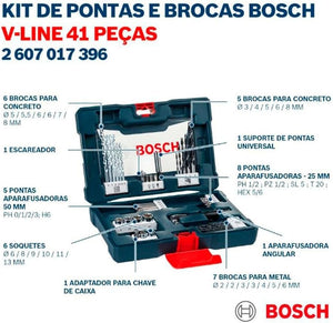 KIT DE PONTAS E BROCAS X-LINE COM 54 PEÇAS 2607017507 BOSCH