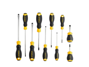 JOGO CHAVES FENDA 10 PEÇAS STMT66676840 STANLEY #