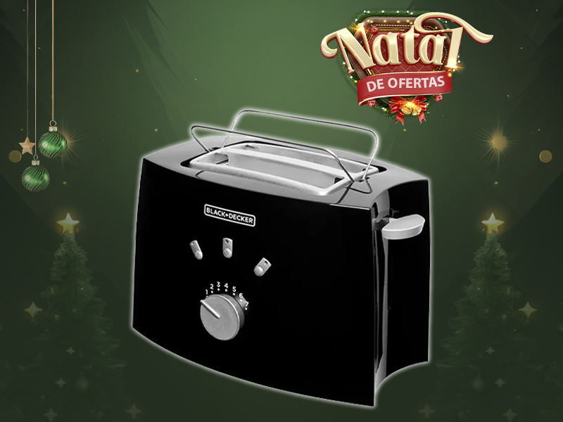 TORRADEIRA TOSTADOR ELÉTRICO TO810 800W 220V BLACK & DECKER