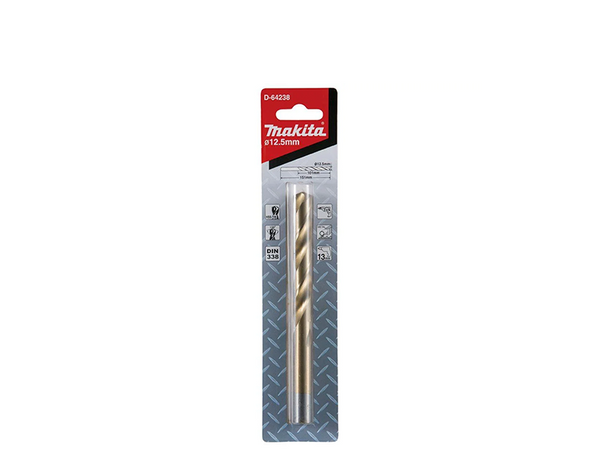 BROCA AÇO RÁPIDO HSS-TIN 12,5X151MM D-64238 MAKITA