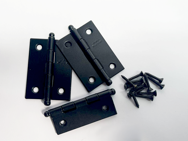 DOBRADIÇA AÇO LEVE 2"X1.1/2" PRETO 621506 COM 3 UNIDADES 621506 UNIÃO MUNDIAL