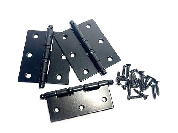 DOBRADIÇA AÇO LEVE 3"X2.1/2" COM ANEL PRETO COM 3 UNIDADES 620106 UNIÃO MUNDIAL