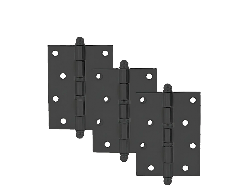 DOBRADIÇA AÇO REFORÇADA 4" X 3" PTO COM ANEL 621906 UNIÃO MUNDIAL