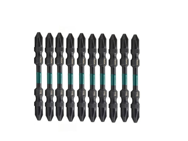 JOGO DE BITS DE IMPACTO DUPLO PHILLIPS Nº 2 X 110MM COM 10 PEÇAS ST59812 SATA