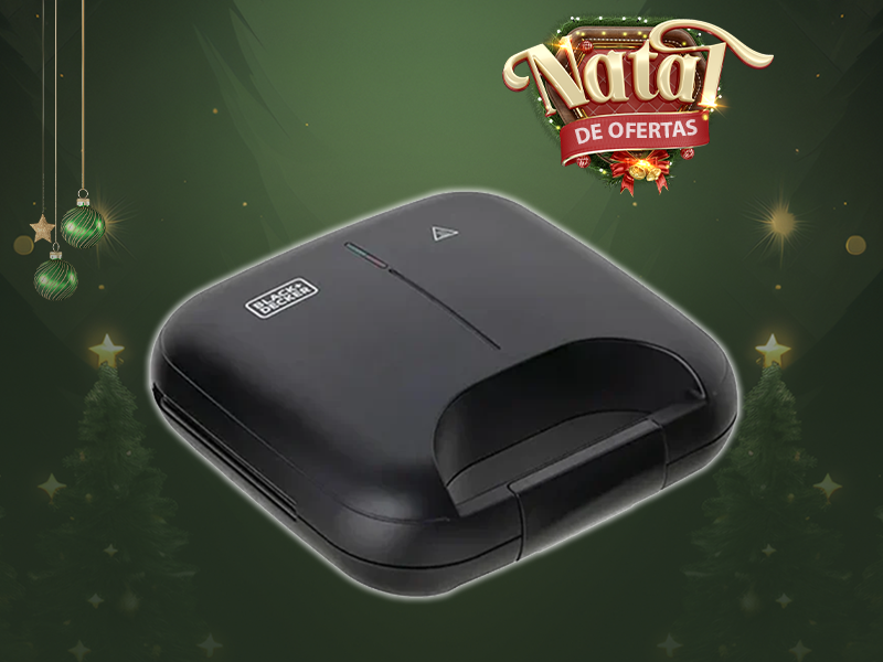 GRILL ELÉTRICO E SANDUICHEIRA 2 EM 1 GW750 750W 220V BLACK & DECKER