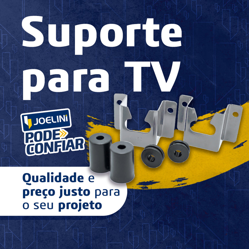KIT SUPORTE PARA TV 14" A 71" ZINCADO JOELINI
