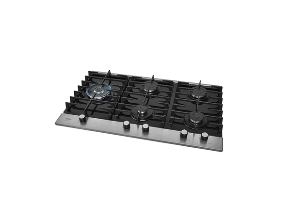 FOGÃO COOKTOP FISCHER 5Q TRIPLA CHAMA PLATINIUM TEMPRE DE FERROI MESA DE VIDRO PRETO BIVOLT 33810.92122