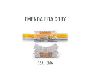 EMENDA PARA FITA DE LED COBY EM6 LED LINE