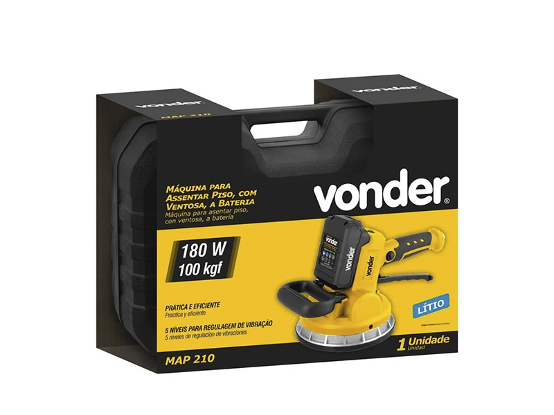 MÁQUINA DE ASSENTAR PISO 20V MAP210 COM VENTOSA VONDER