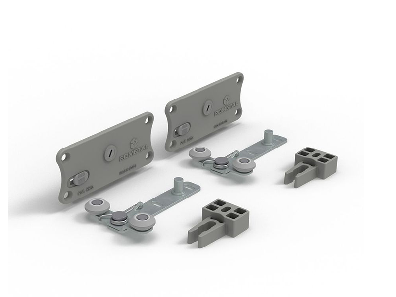 KIT RO47 4025 1 PORTA 60KG COM MOLA ALUMÍNIO 18457 ROMETAL