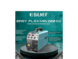 INVERSOR DE SOLDA FLEX MIG 200DV 127/220V 30179593 BALMER