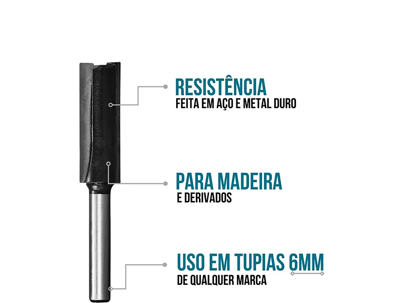 FRESA RETA 06X12MM D-67767 MAKITA