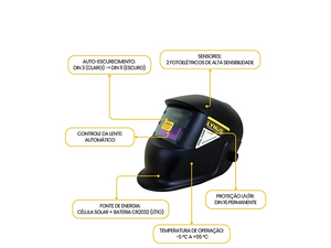 INVERSOR DE SOLDA KISL-165S COM MÁSCARA 5269.0 LYNUS